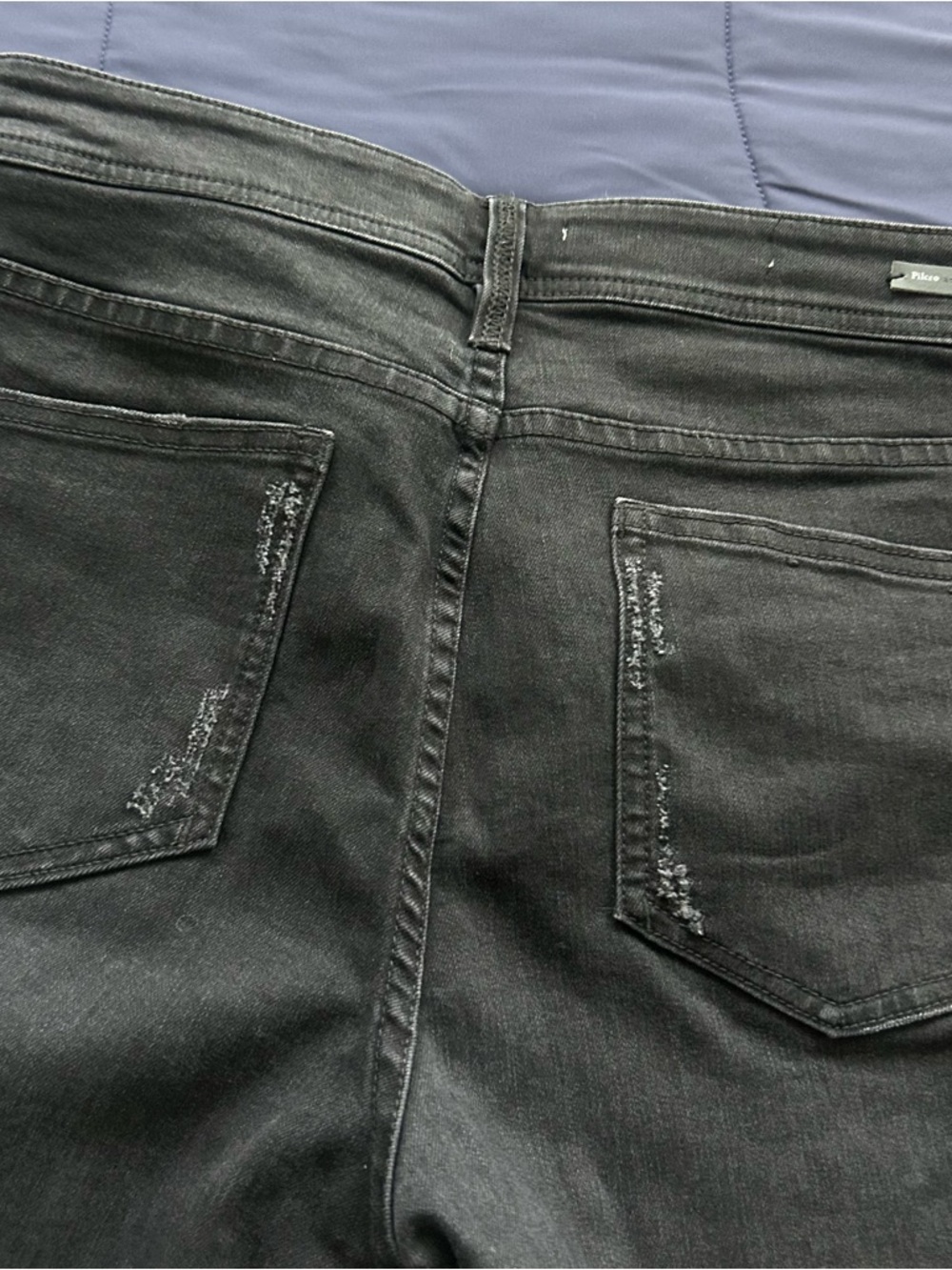 Anthropologie Pilcro Embellished Mid-Rise Slim Straight Jeans in Black - Picture 12 of 12